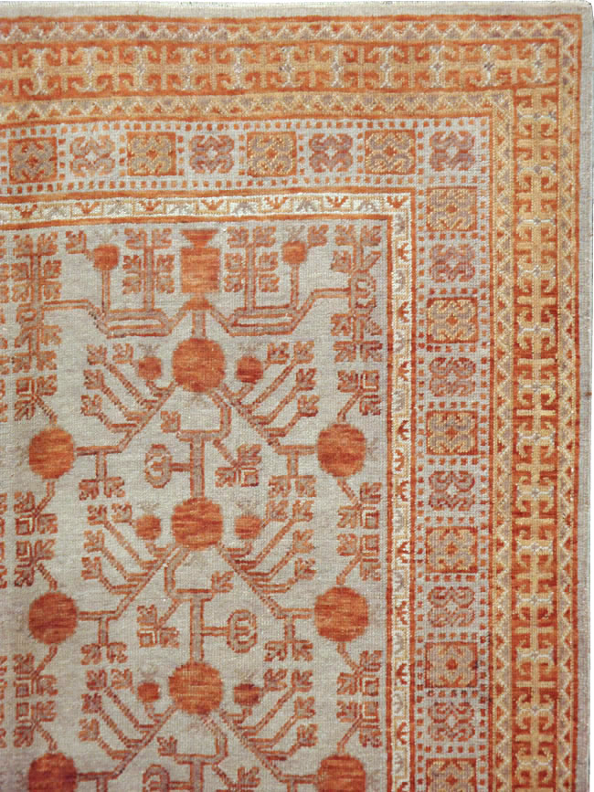 Antique East Turkestan Khotan Carpet, No.16876 - Galerie Shabab