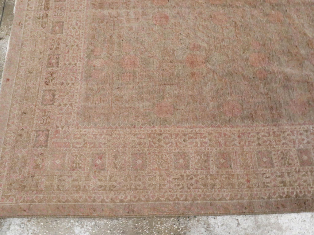 Vintage East Turkestan Khotan Carpet, No.16900 - Galerie Shabab
