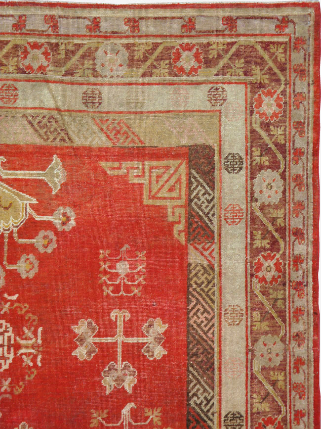 Vintage East Turkestan Khotan Carpet, No.16923 - Galerie Shabab