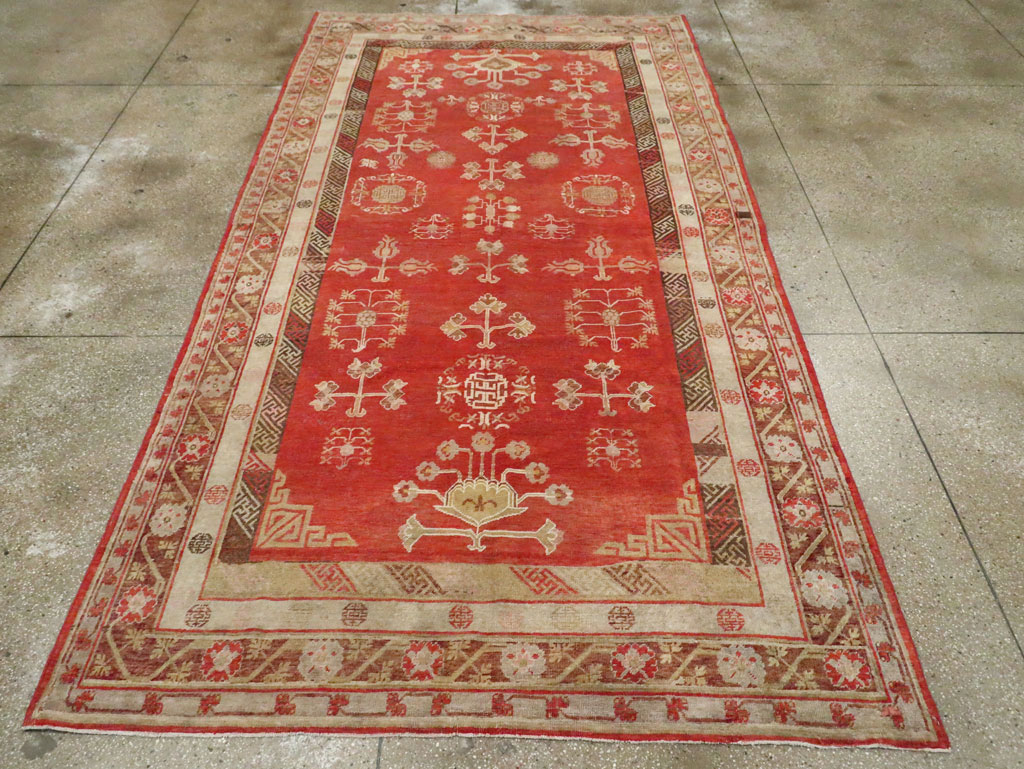 Vintage East Turkestan Khotan Carpet, No.16923 - Galerie Shabab