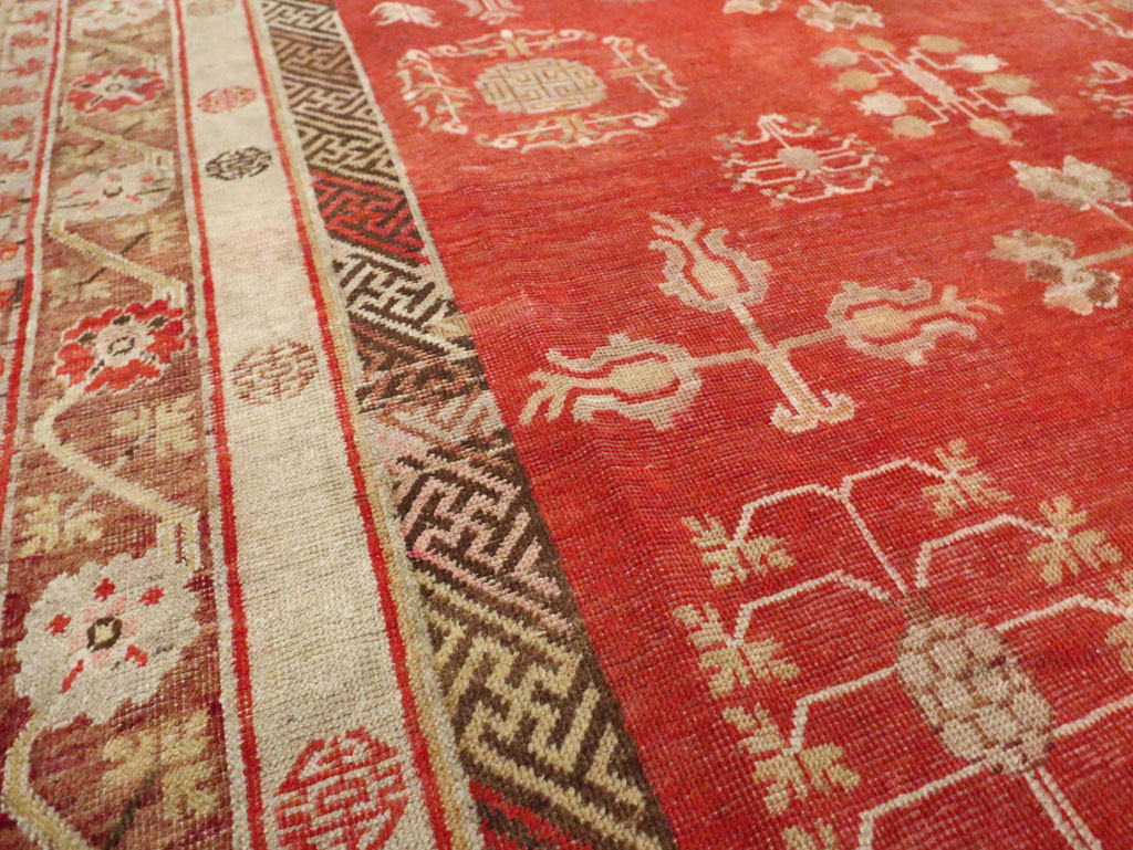 Vintage East Turkestan Khotan Carpet, No.16923 - Galerie Shabab