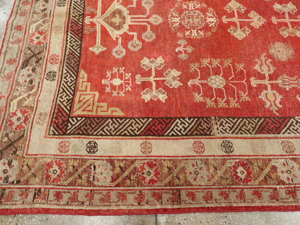Vintage East Turkestan Khotan Carpet, No.16923 - Galerie Shabab