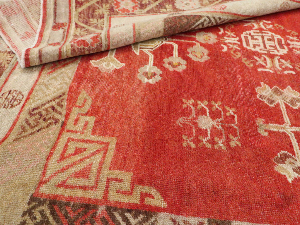 Vintage East Turkestan Khotan Carpet, No.16923 - Galerie Shabab