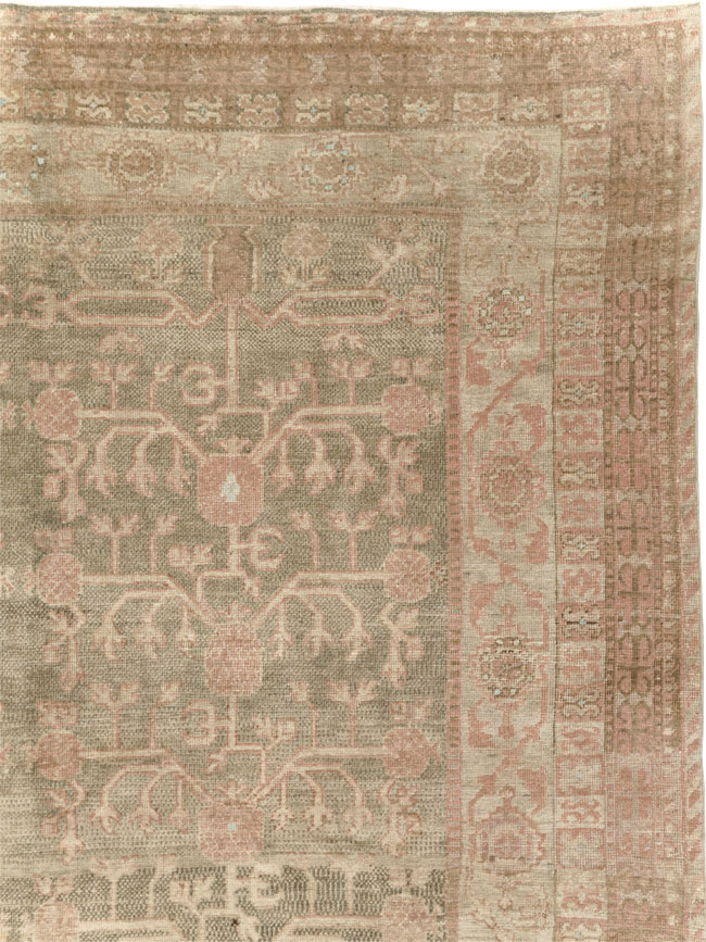 Antique East Turkestan Khotan Wide Gallery Runner, No.16928 - Galerie Shabab