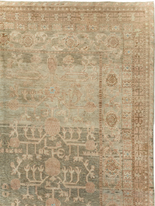 Antique East Turkestan Khotan Wide Gallery Runner, No.16928 - Galerie Shabab