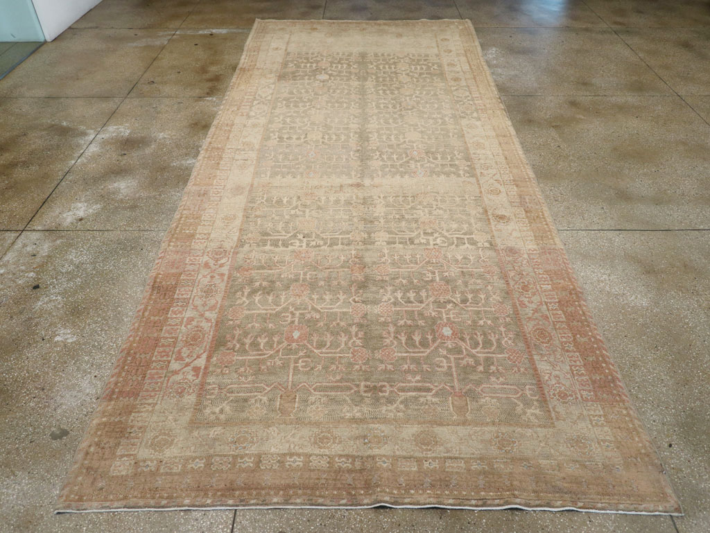 Antique East Turkestan Khotan Wide Gallery Runner, No.16928 - Galerie Shabab
