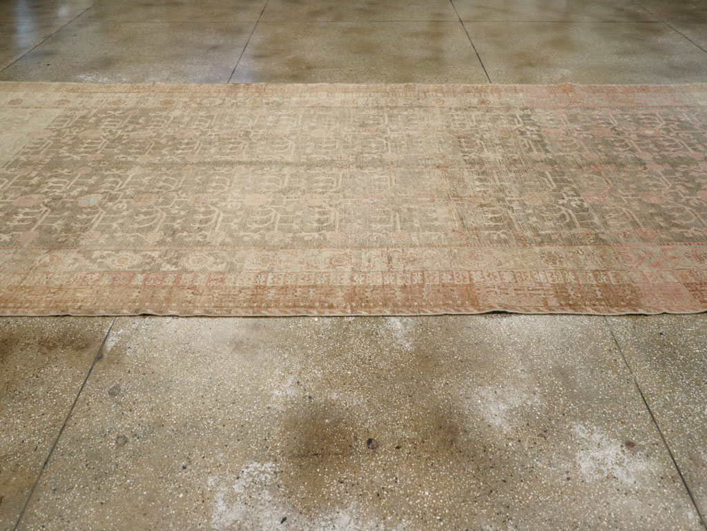Antique East Turkestan Khotan Wide Gallery Runner, No.16928 - Galerie Shabab