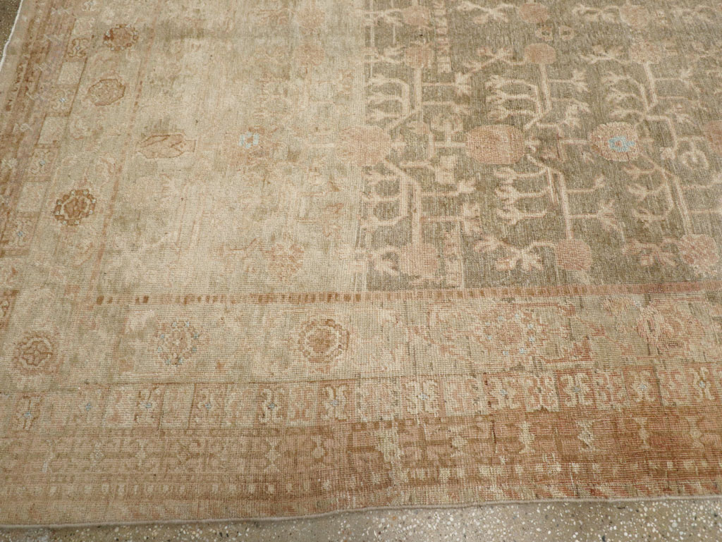 Antique East Turkestan Khotan Wide Gallery Runner, No.16928 - Galerie Shabab