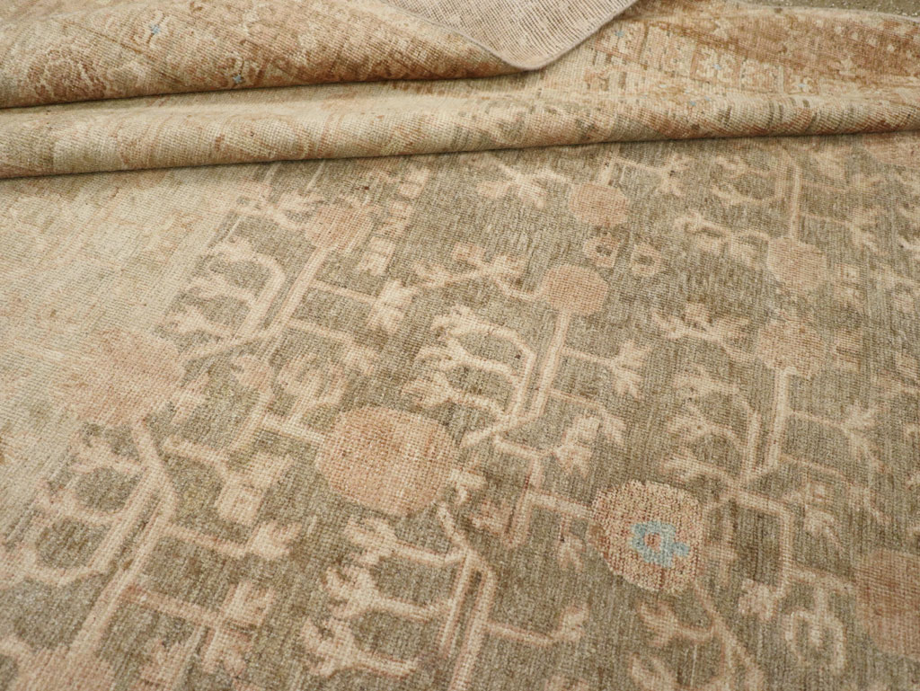 Antique East Turkestan Khotan Wide Gallery Runner, No.16928 - Galerie Shabab