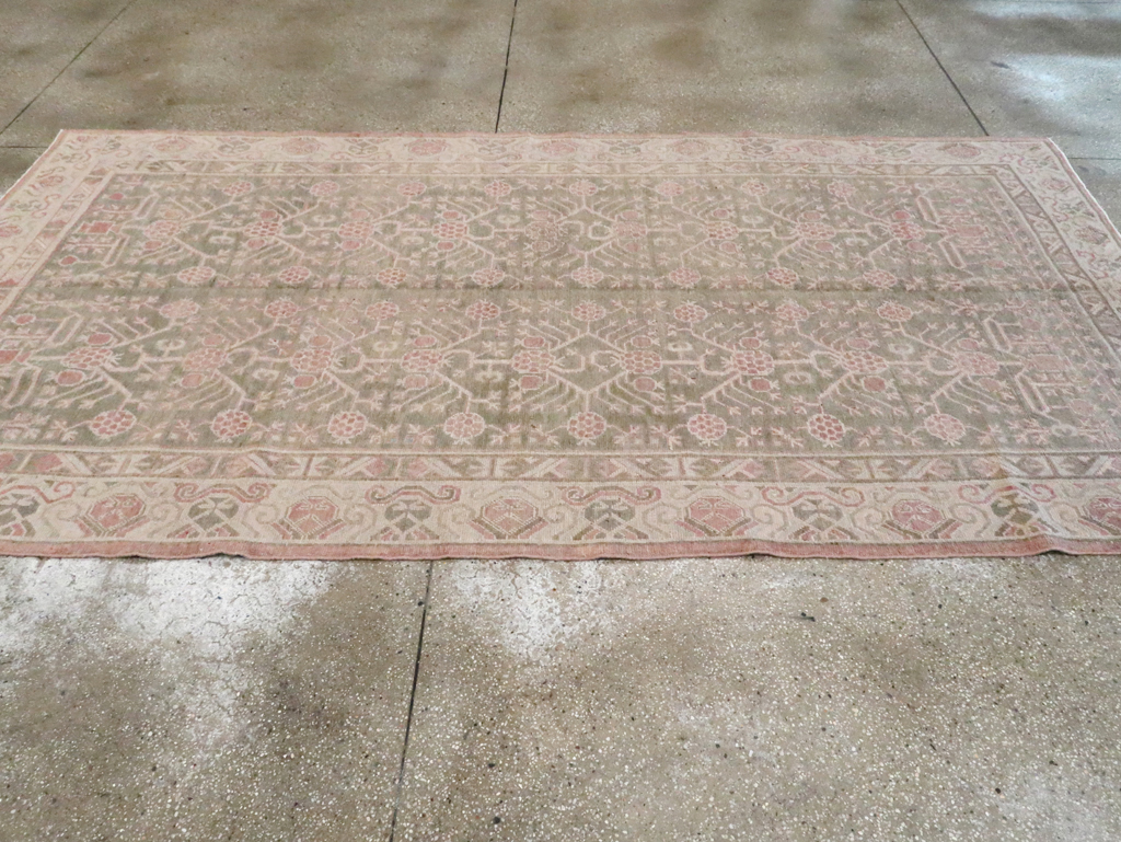 Vintage East Turkestan Khotan Carpet, No.16938 - Galerie Shabab