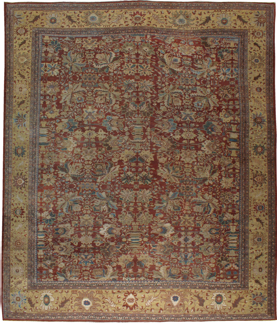 Antique Persian Mahal Carpet, No.16945 - Galerie Shabab