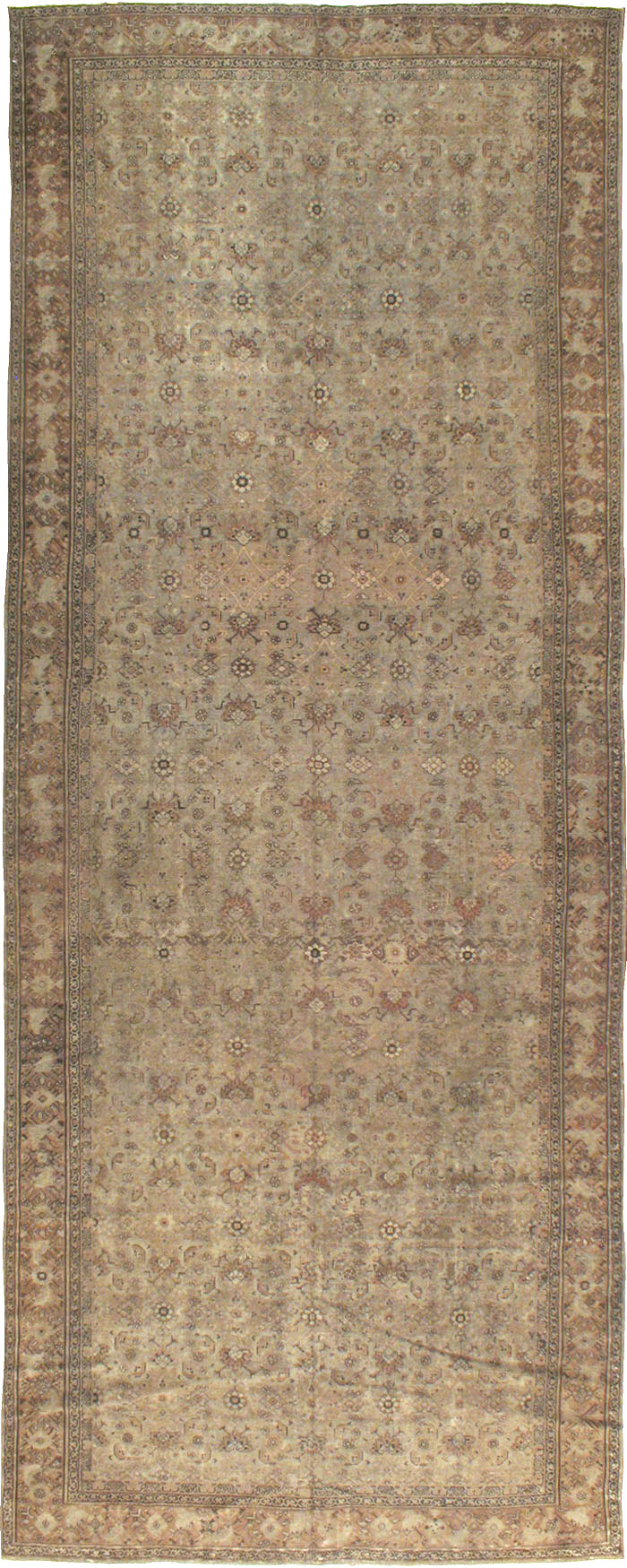 Antique Persian Malayer Gallery Carpet, No.16947 - Galerie Shabab
