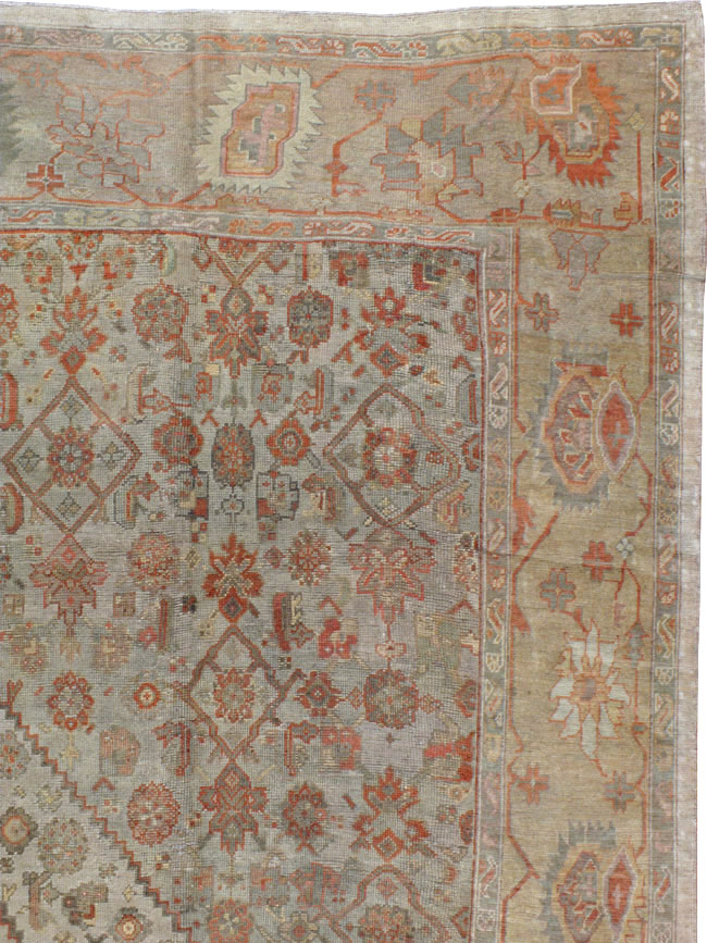 Antique Turkish Oushak Carpet, No.16948 - Galerie Shabab