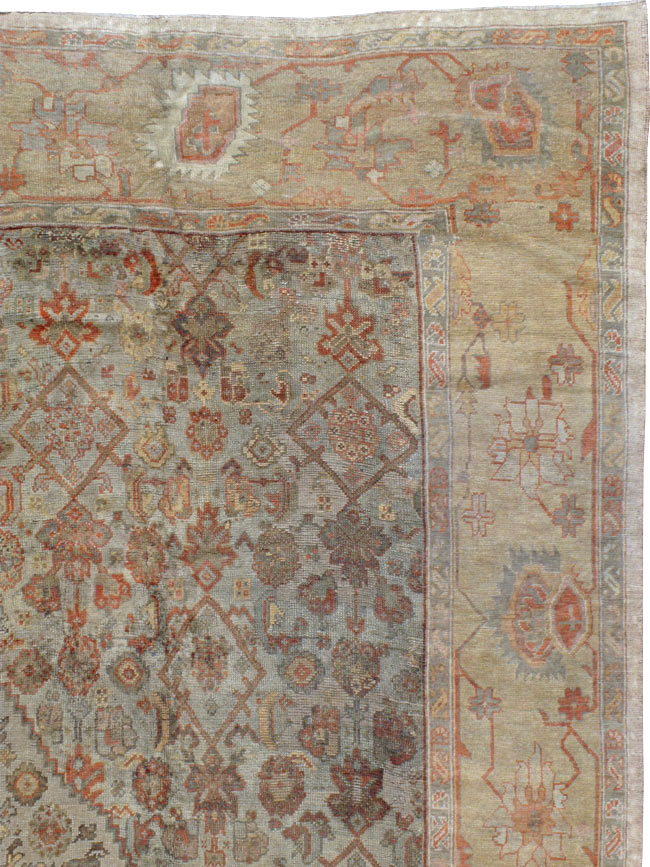 Antique Turkish Oushak Carpet, No.16948 - Galerie Shabab