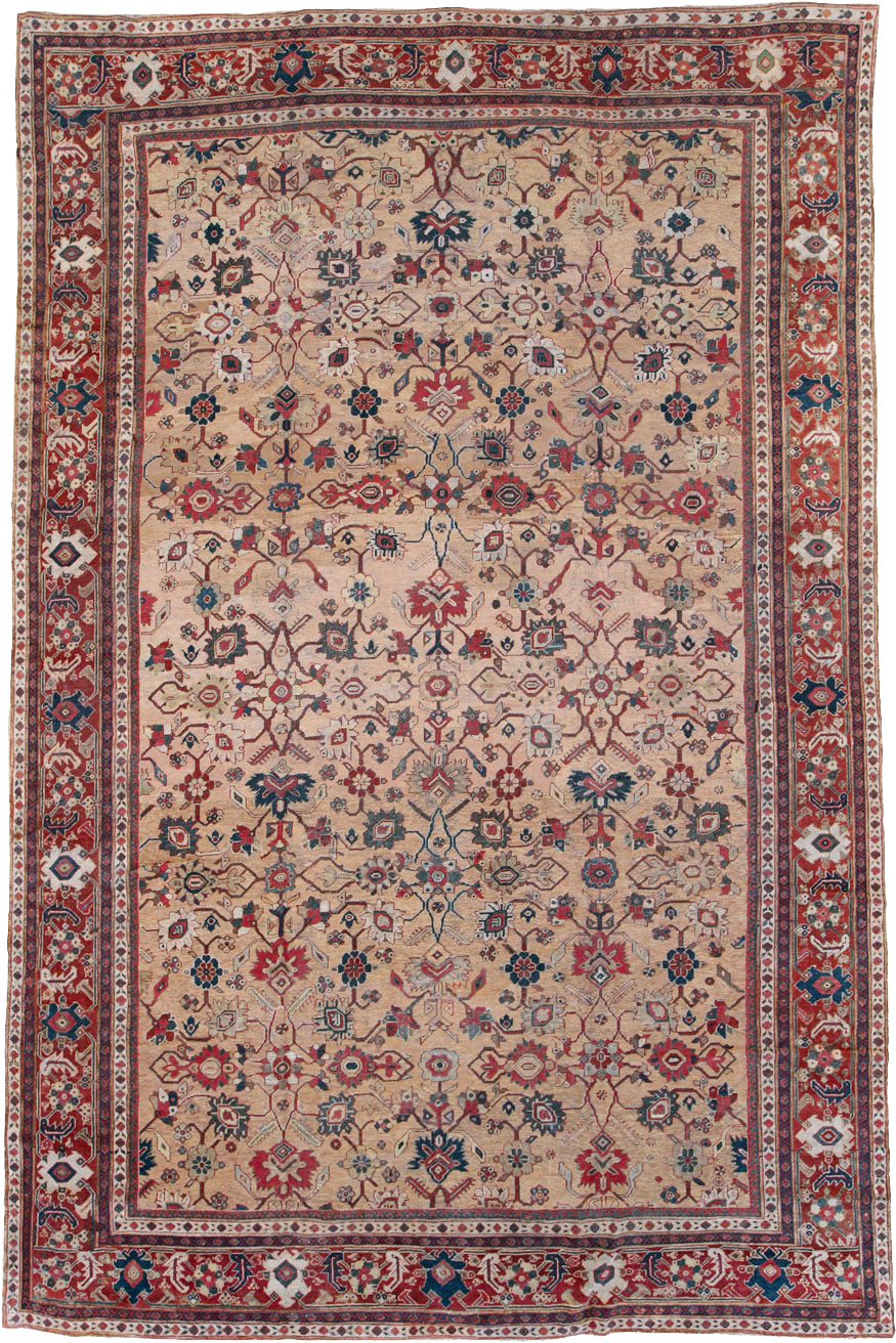 Antique Persian Mahal Carpet, No.16950 - Galerie Shabab