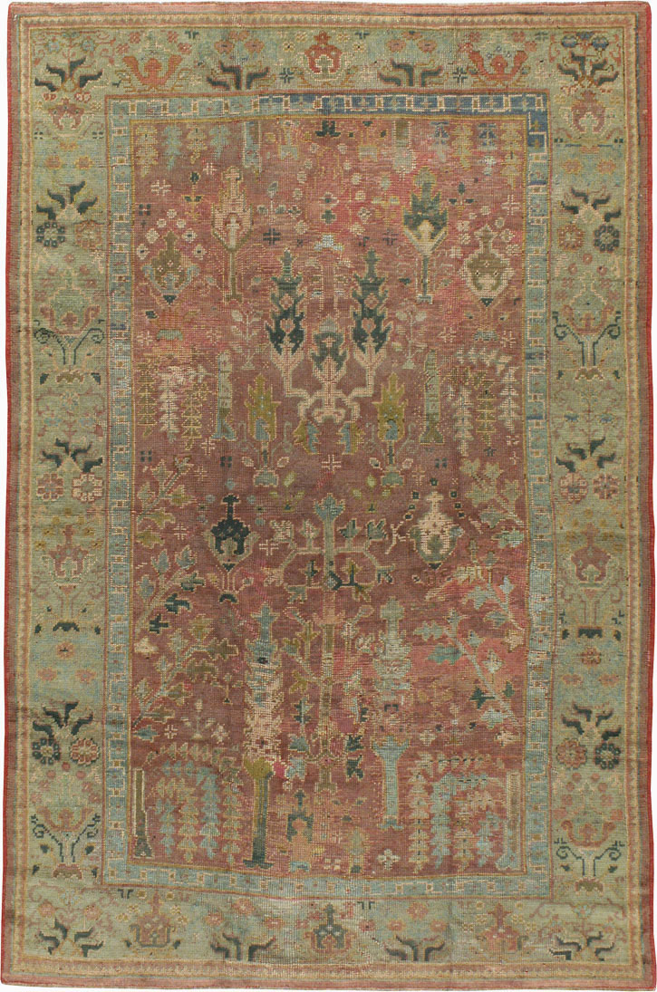 Antique Turkish Oushak Carpet, No.16951 - Galerie Shabab