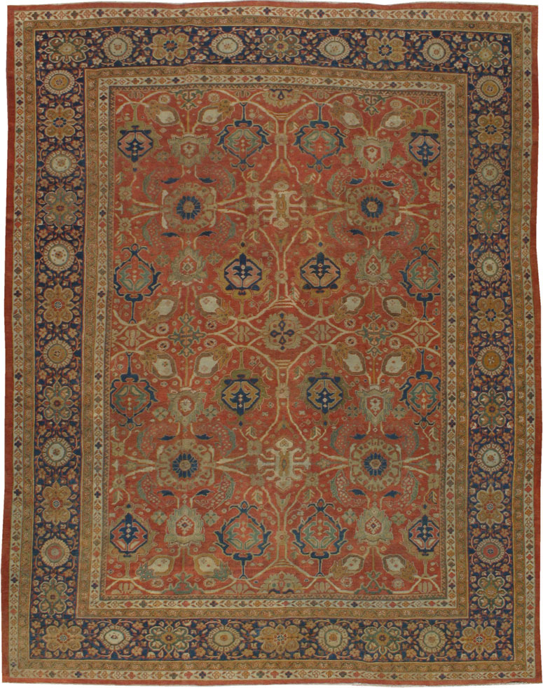 Antique Persian Mahal Carpet, No.16960 - Galerie Shabab