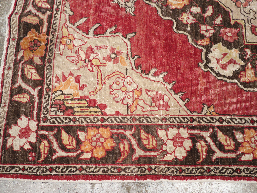 Antique Turkish Oushak Carpet, No.16975 - Galerie Shabab