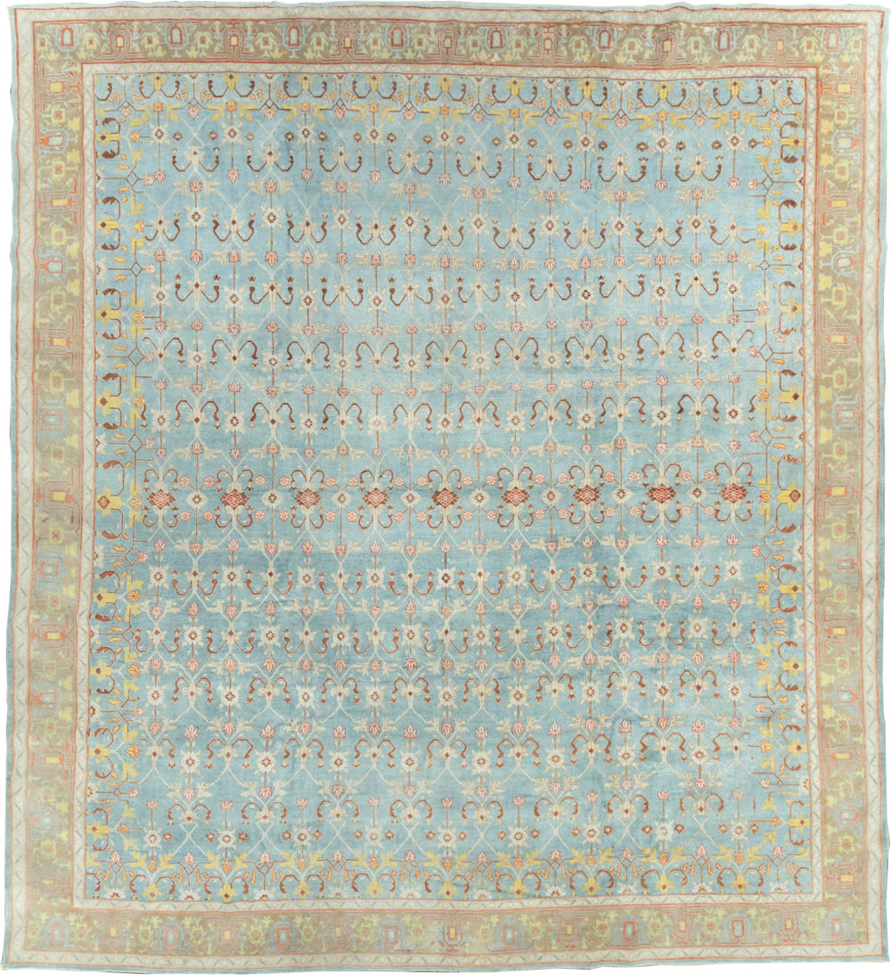 Antique Indian Cotton Agra Carpet, No.16988 - Galerie Shabab