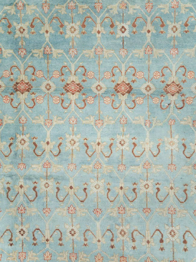 Antique Indian Cotton Agra Carpet, No.16988 - Galerie Shabab