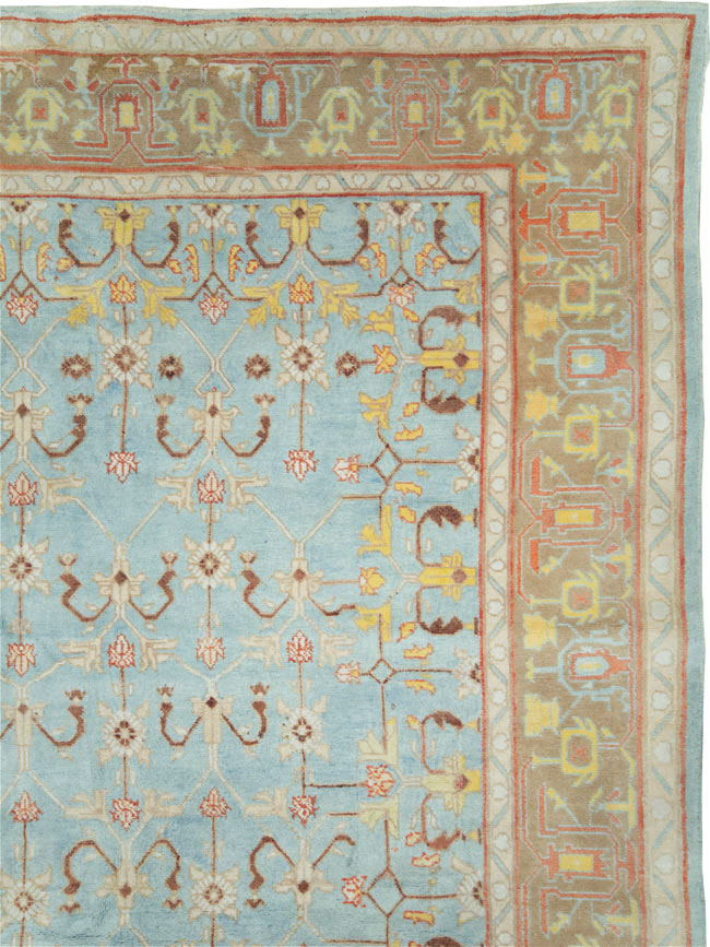 Antique Indian Cotton Agra Carpet, No.16988 - Galerie Shabab