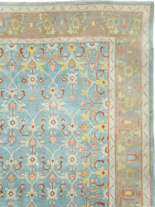 Antique Indian Cotton Agra Carpet, No.16988 - Galerie Shabab