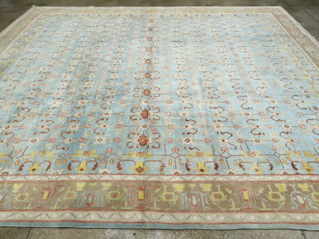 Antique Indian Cotton Agra Carpet, No.16988 - Galerie Shabab