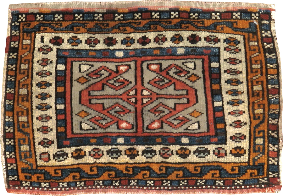 Antique Persian Kurdish Rug (Pair: 2 of 2), No.16995 - Galerie Shabab
