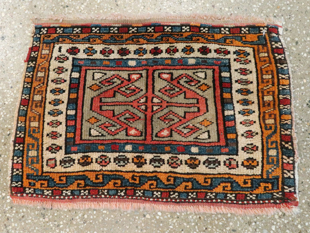 Antique Persian Kurdish Rug (Pair: 2 of 2), No.16995 - Galerie Shabab