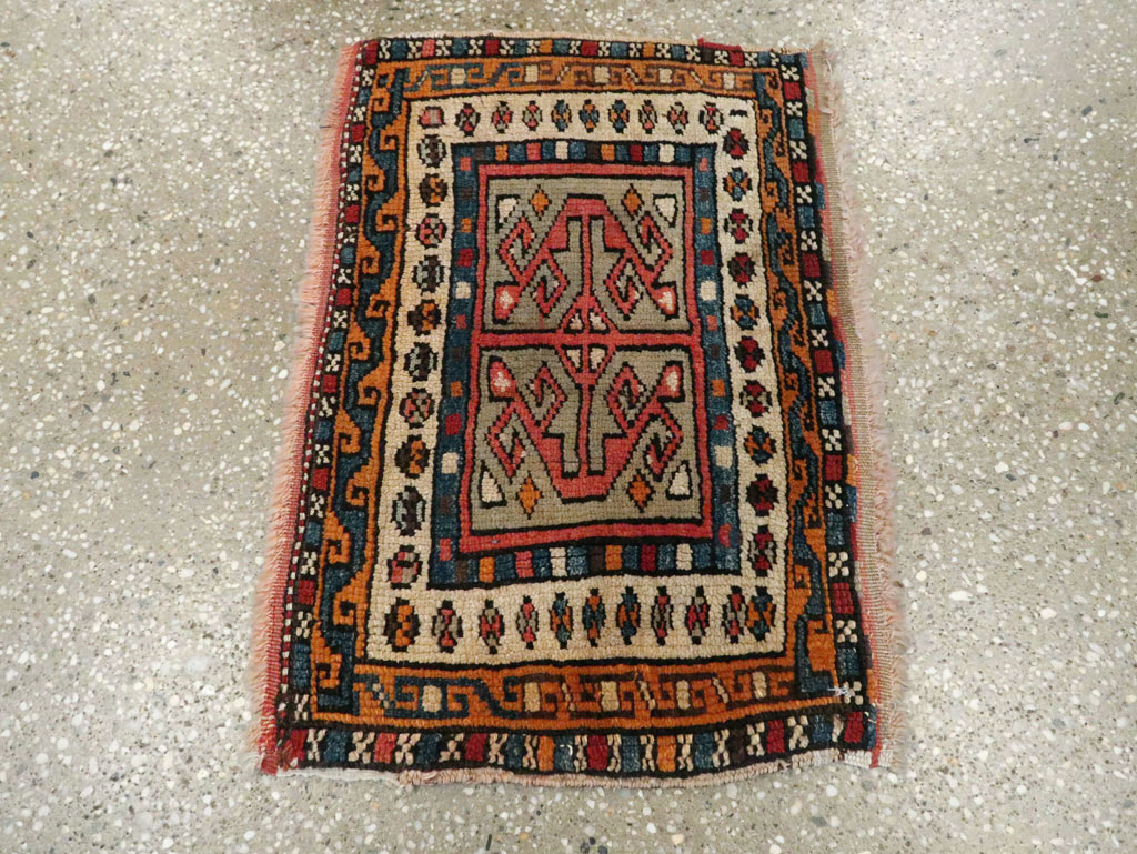 Antique Persian Kurdish Rug (Pair: 2 of 2), No.16995 - Galerie Shabab