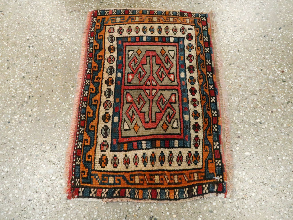 Antique Persian Kurdish Rug (Pair: 2 of 2), No.16995 - Galerie Shabab