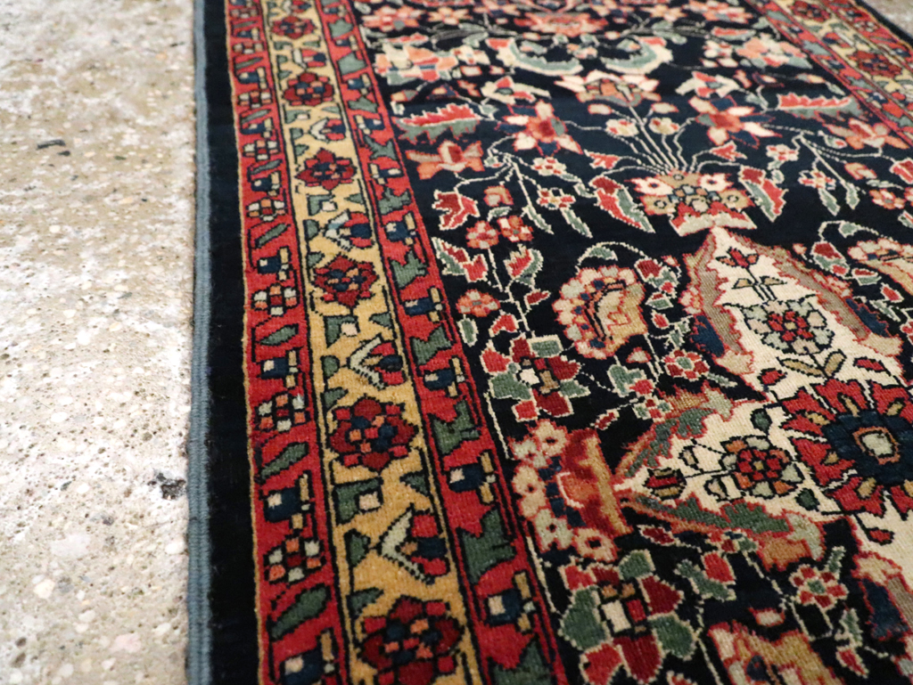 Antique Persian Sarouk Fereghan Throw Rug (Pair: 1 of 2), No.16996 - Galerie Shabab