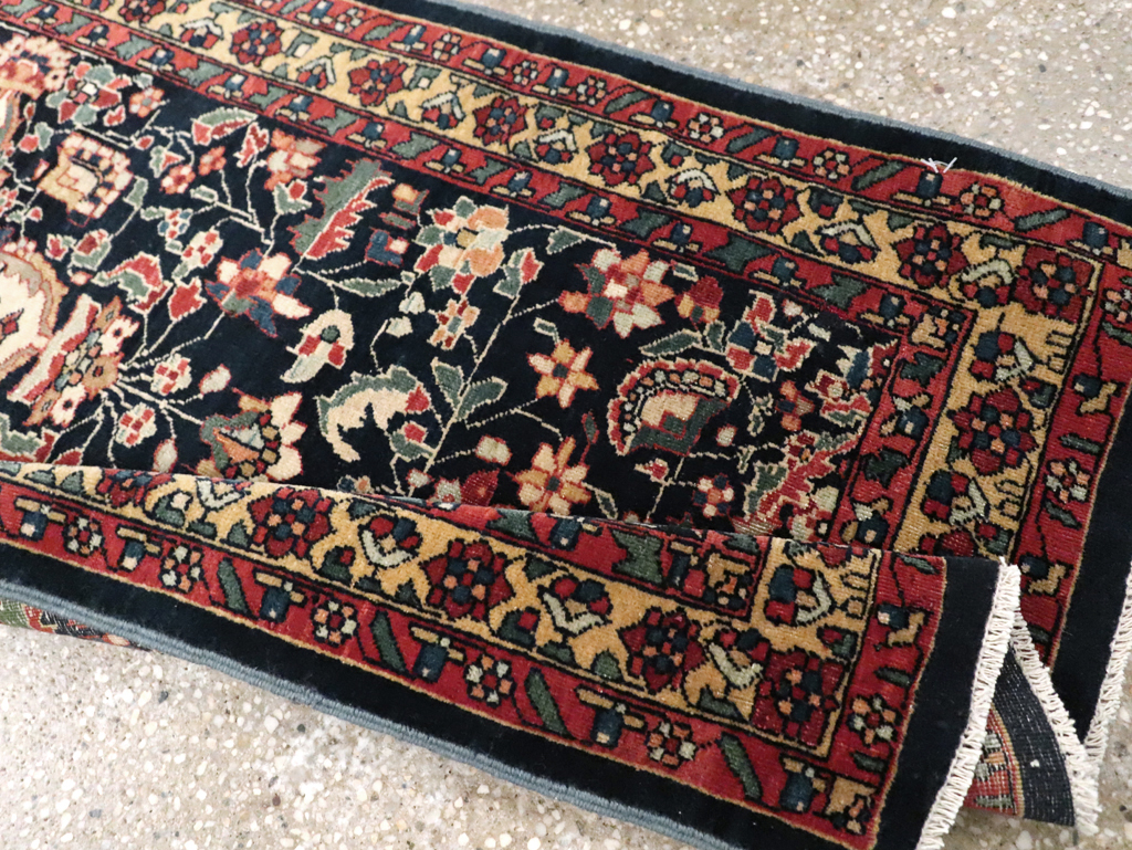 Antique Persian Sarouk Fereghan Throw Rug (Pair: 1 of 2), No.16996 - Galerie Shabab