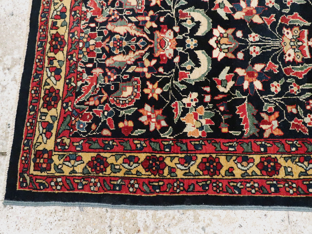 Antique Persian Sarouk Fereghan Throw Rug (Pair: 2 of 2), No.16997 - Galerie Shabab