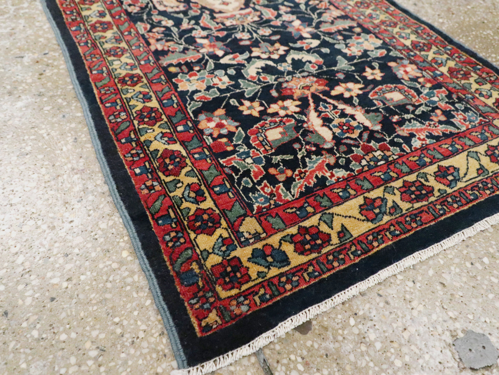 Antique Persian Sarouk Fereghan Throw Rug (Pair: 2 of 2), No.16997 - Galerie Shabab