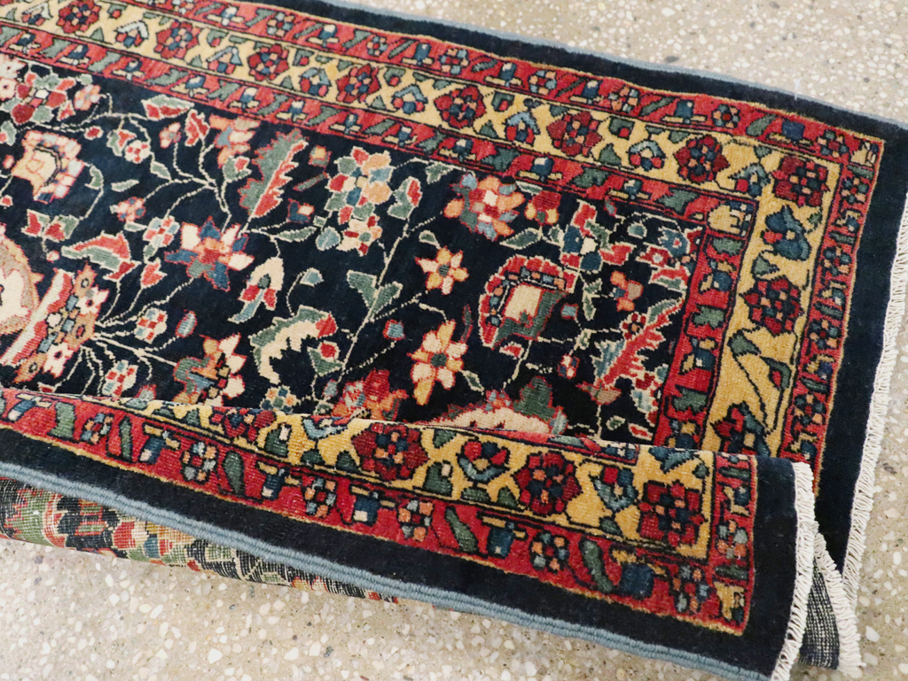 Antique Persian Sarouk Fereghan Throw Rug (Pair: 2 of 2), No.16997 - Galerie Shabab