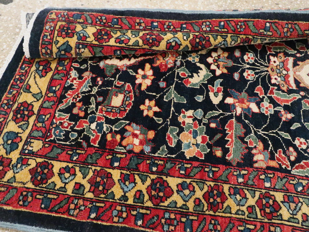 Antique Persian Sarouk Fereghan Throw Rug (Pair: 2 of 2), No.16997 - Galerie Shabab