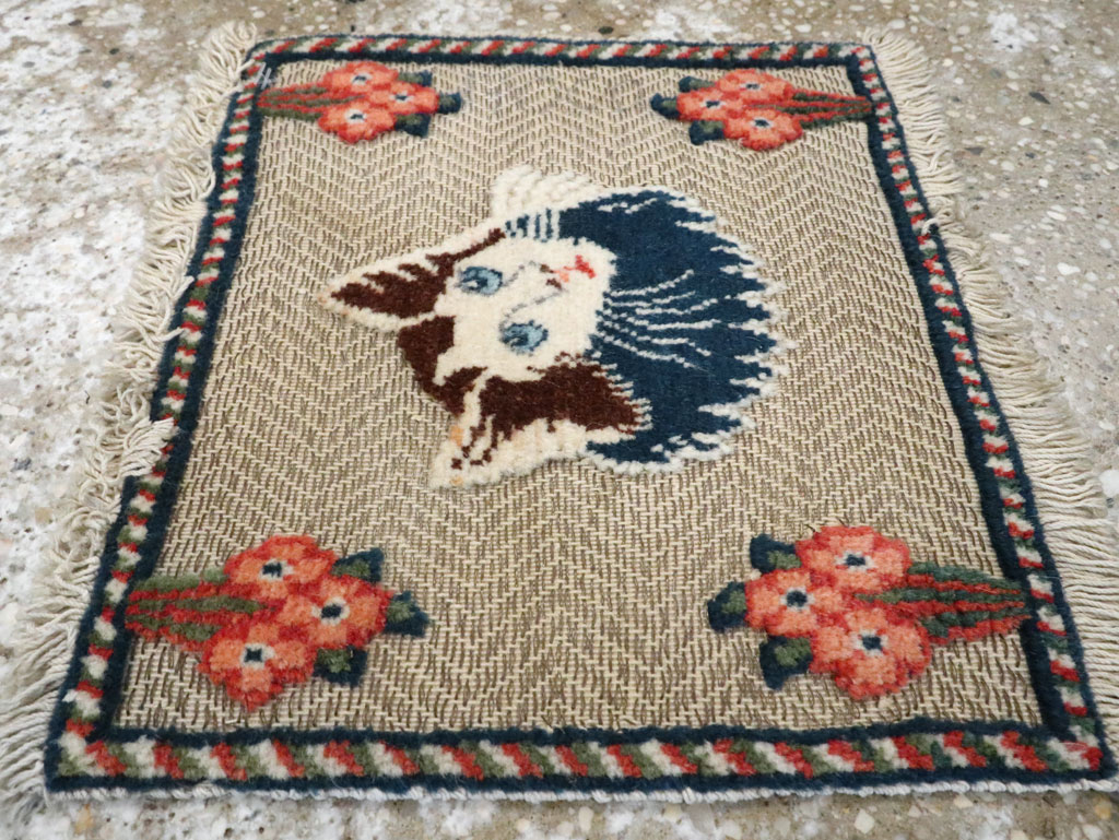 Vintage Persian Souf Tabriz Pictorial Rug (Pair: 1 of 2), No.16999 - Galerie Shabab