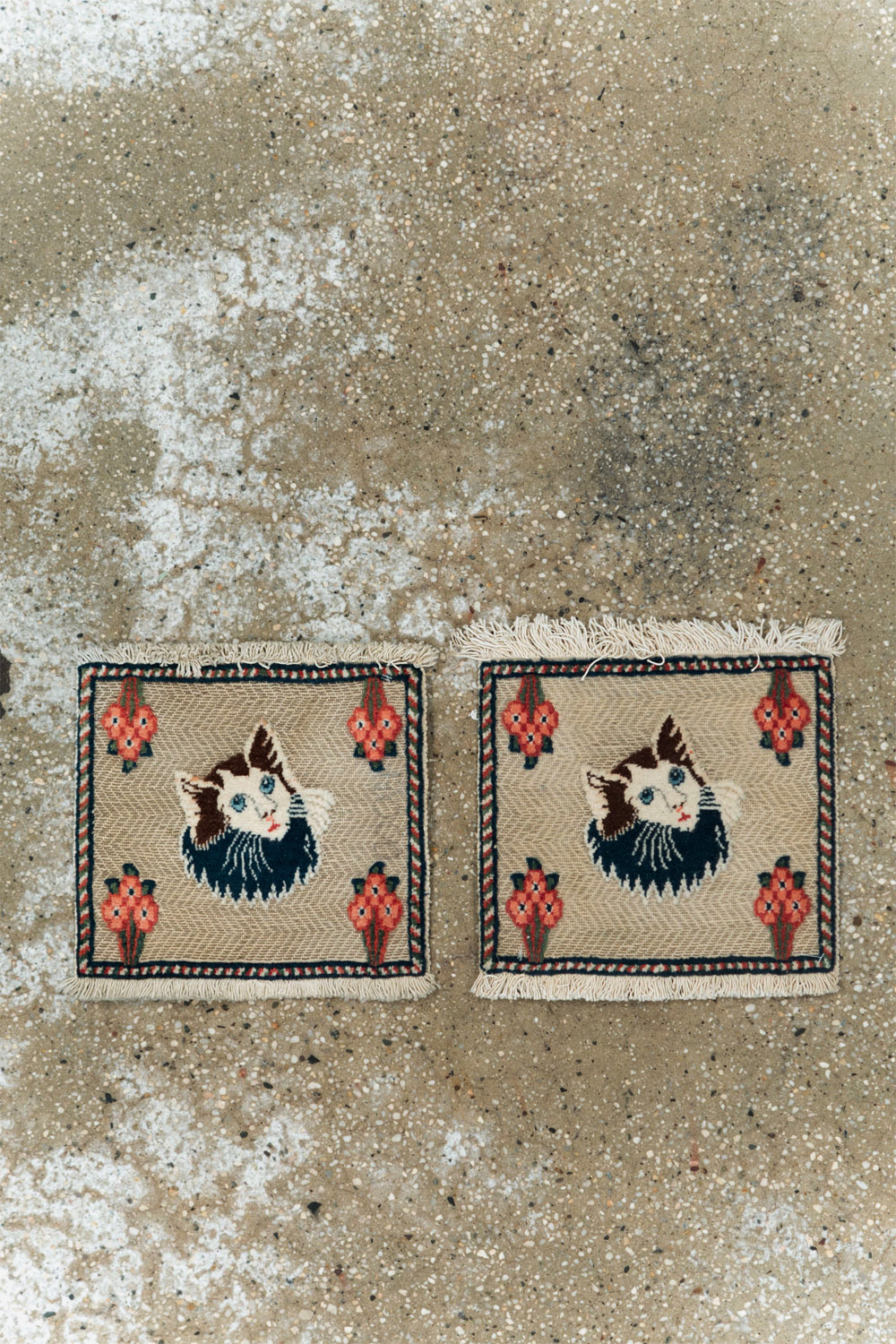 Vintage Persian Souf Tabriz Pictorial Rug (Pair: 2 of 2), No.17000 - Galerie Shabab