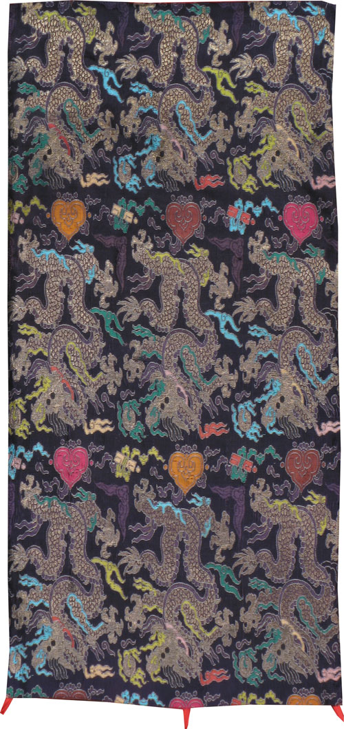 Vintage Burmese Dragon High Relief Richly Embroidered Tapestry, No.17001 - Galerie Shabab