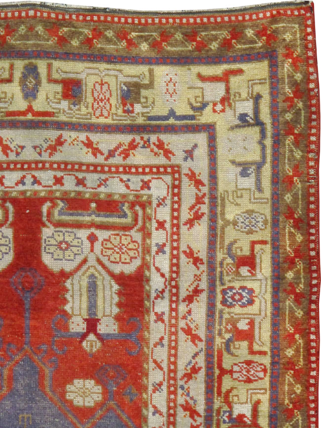 Rare Antique Silk Turkish Kayseri Rug, No.17019 - Galerie Shabab