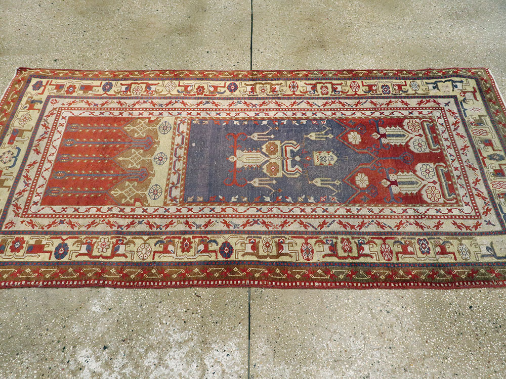 Rare Antique Silk Turkish Kayseri Rug, No.17019 - Galerie Shabab
