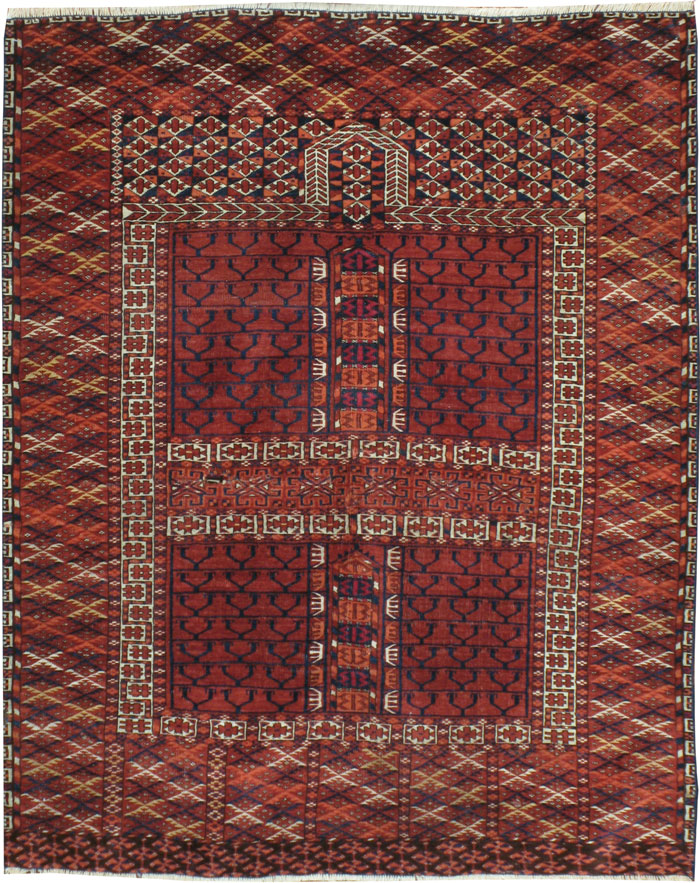 Antique Persian Tekke Rug, No.17025 - Galerie Shabab