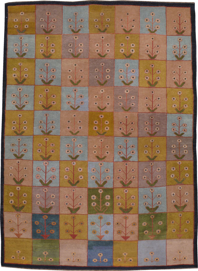 Vintage Indian Lahore Rug, No.17044 - Galerie Shabab