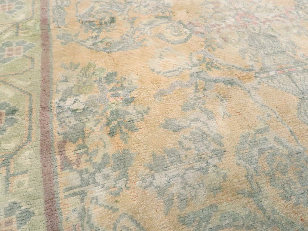 Vintage Indian Cotton Agra Wide Gallery Runner , No.17048 - Galerie Shabab