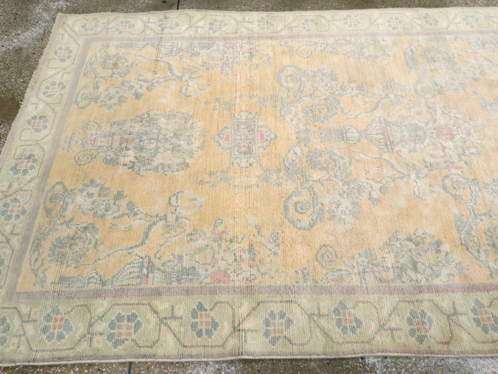 Vintage Indian Cotton Agra Wide Gallery Runner , No.17048 - Galerie Shabab