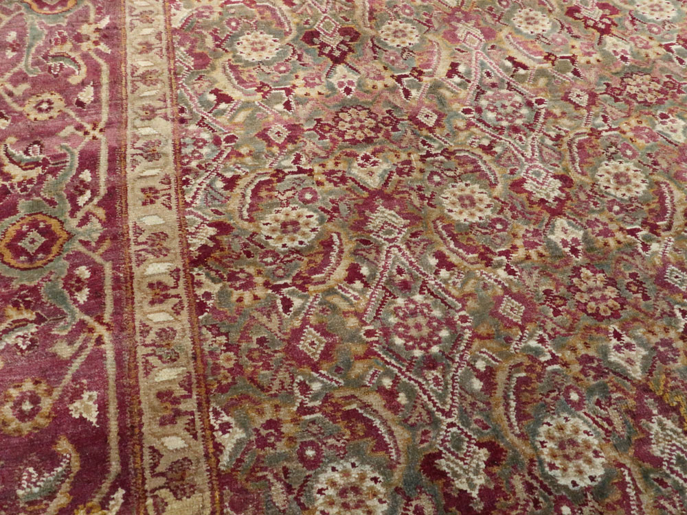 Antique Indian Agra Carpet, No.17050 - Galerie Shabab