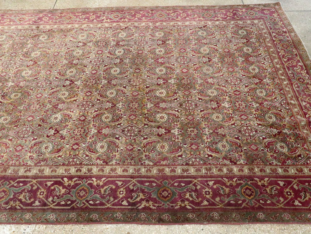 Antique Indian Agra Carpet, No.17050 - Galerie Shabab