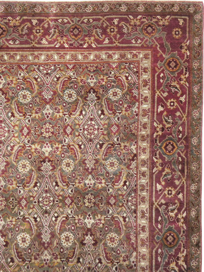 Antique Indian Agra Carpet, No.17050 - Galerie Shabab