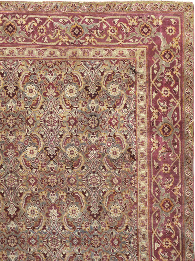 Antique Indian Agra Carpet, No.17050 - Galerie Shabab